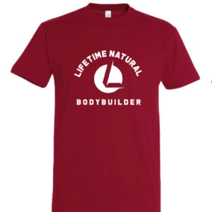 Lifetime Natural Bodybuilder Shirt Bordeaux